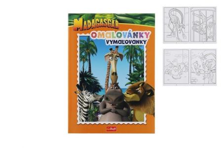 Omalovánky Madagascar 20x27,5cm
