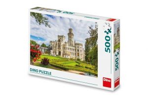 Puzzle Zámek Hluboká, ČR 47x33cm 500 dílků v krabici 33,5x23x3,5cm