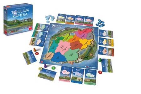 Toulavá kamera rodinná společenská hra v krabici 24x24x6cm
