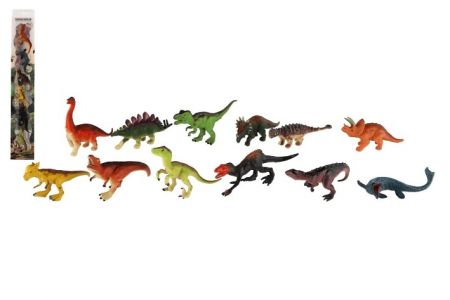 Dinosaurus 6 ks plast 2 druhy v blistru 7x43cm