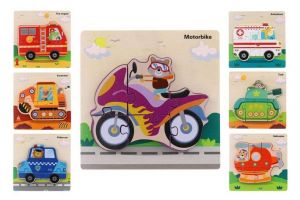 Vkládačka dřevěná dopravní prostředky mix druhů v sáčku