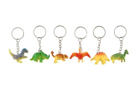 Přívěsek na klíče/Klíčenka dinosaurus plast 7cm mix druhů