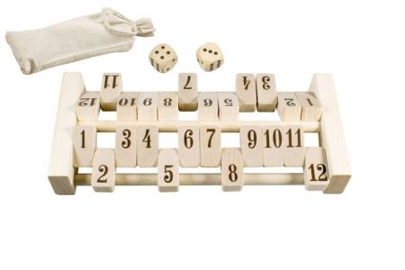 Sklapni to! hlavolam dřevo edukační společenská hra v látkovém sáčku 11x20x5cm