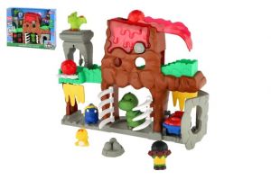 Sada dobrodružný svět dinosaurů s doplňky plast na baterie se zvukem, světlem v krabici 48