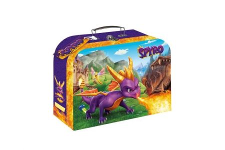 Kufřík/Kufr školní papírový Spyro 25x18x9cm