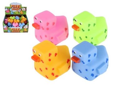 Kačenka pixel do vany guma 5x7cm 4 barvy