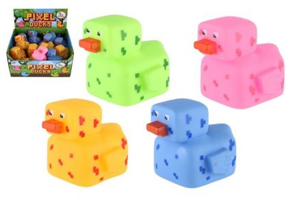 Kačenka pixel do vany guma 8x10cm 4 barvy