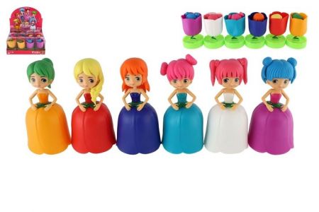 Panenka květinová víla plast 12cm pevné tělo mix druhů v blistru