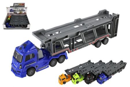 Auto kamion přepravník plast 45cm na setrvačník 4 barvy