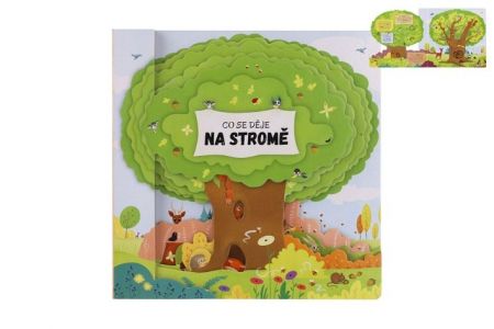 Knížka Co se děje na stromě 23x23cm