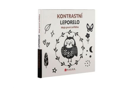 Knížka Kontrastní leporelo Moje první zvířátka 15,5x15cm 0m+
