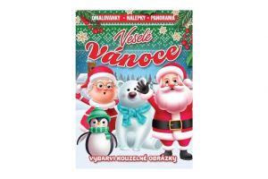 Omalovánky Veselé Vánoce se samolepkami 23x31cm
