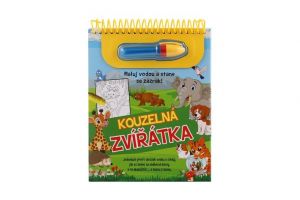 Kouzelné malování vodou/blok s tužkou Kouzelná zvířátka v sáčku 18x24x4cm