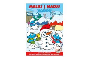 Omalovánky Maluj vodou A5 - Šmoulové 2 zimní 15x21cm