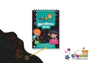 Škrabací/Vyškrabovací notes created barevný 10 listů 10x14cm v sáčku