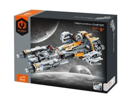 Stavebnice iM.MASTER vesmírná loď s mechanickým pohonem plast 955 dílků v krabici 35x27x7c