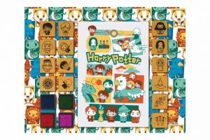 Zábavná razítka s blokem Harry Potter pěnová 14ks s poduškami 4ks v krabičce