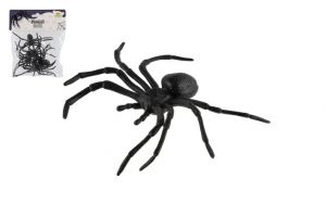 Pavouk černý 5ks plast 10x5cm v sáčku