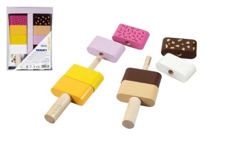 Skládanka nanuky dřevěné v krabičce 12,5x17x1,5cm 12m+