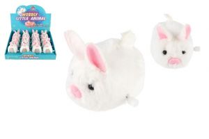 Králík/Králíček na natažení plast/plyš 8cm