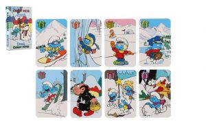 Černý Petr Šmoulové 2 zimní společenská hra v papírové krabičce 6x9cm