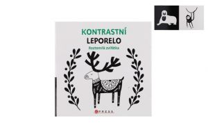 Knížka Kontrastní leporelo Roztomilá zvířátka 15,5x15cm 0m+