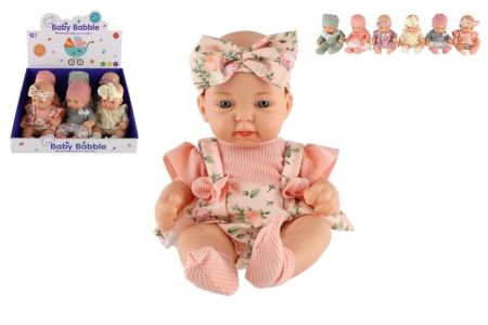 Panenka/miminko plast pevné tělo 26cm mix druhů
