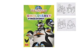Omalovánky Tučňáci z Madagaskaru 20x27,5cm