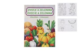 Omalovánky Ovoce a zelenina 20x27,5cm
