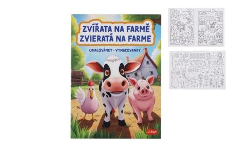 Omalovánky Zvířata na farmě 20x27,5cm