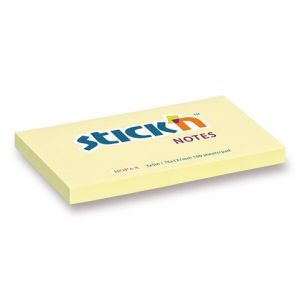 Bloček HOPAX 76x127mm žlutý