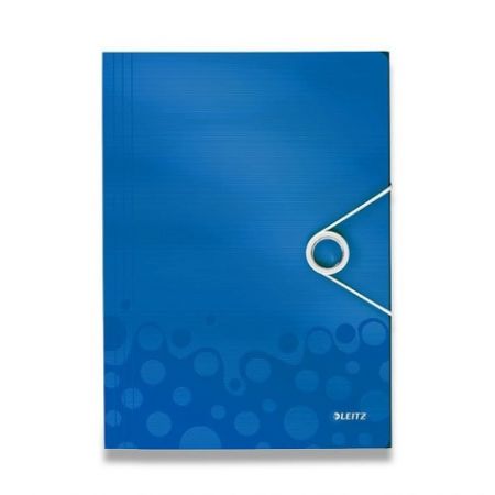 Spisové desky WOW,3 chlopně s gumičkou modré