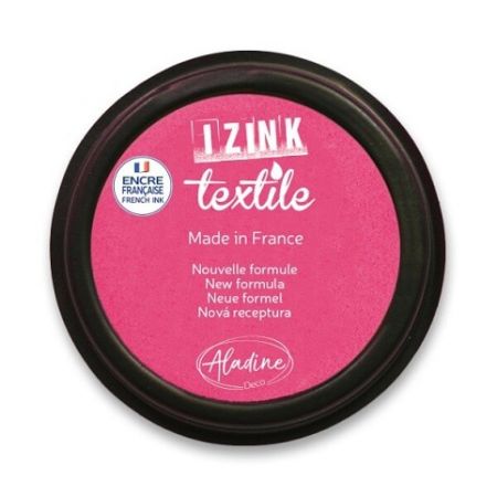 Razítková poduška na textil Aladine Izink růžová