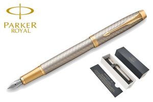 PARKER ROYAL IM Premium Warm Grey GT plnicí pero Hrot M (plnící) PP
