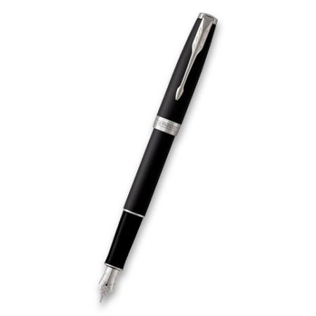 PARKER ROYAL SONNET Matte Black CT plnicí pero Hrot F (plnící) PP