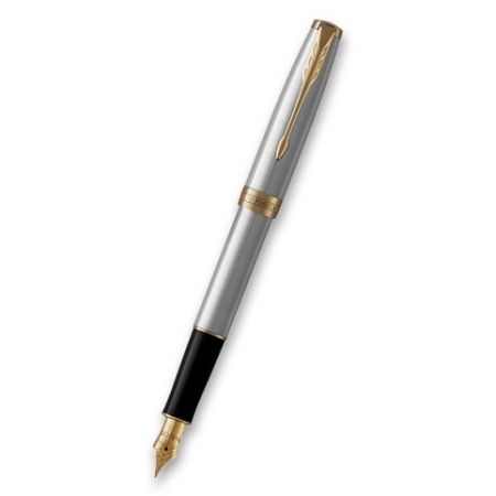 PARKER ROYAL SONNET Stainless Steel GT plnicí pero Hrot F (plnící) PP