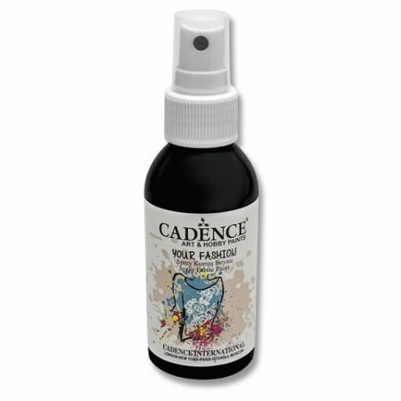 Textilní barva ve spreji Cadence černá 100ml