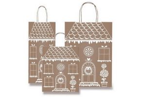 Vánoční papírová taška SADOCH House L