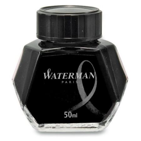 Inkoust lahvičkový Waterman Black, černý (do plnicích per WATERMAN)