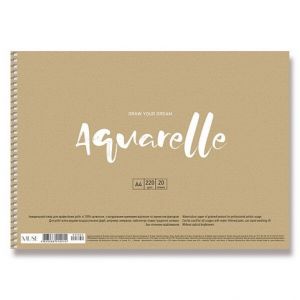 Skicák SHKOLYARYK Aquarelle A4, 20 l., 220 g, mix