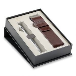 Parker Urban Premium Silver Powder CT - kuličková tužka, dárková sada s pouzdrem