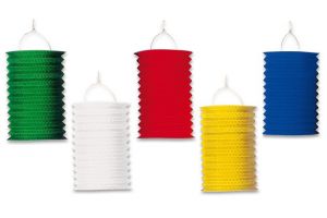 PAPÍROVÝ LAMPION - DÉLKA 28 CM, MIX MOTIVŮ