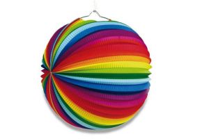 Papírový lampion koule 50cm RAINBOW (duhový)