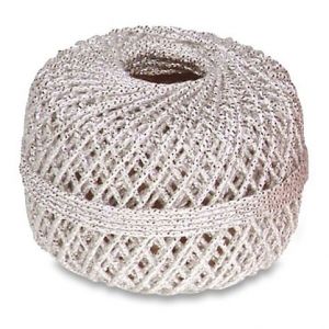 Dárkový provázek Clairefontaine Cords stříbrný, 1mm x 20m