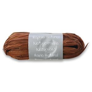 Přírodní Rafia CF klubko 50g, hnědá