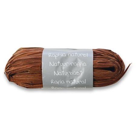 Přírodní Rafia CF klubko 50g, hnědá