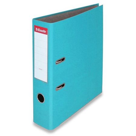 Pákový pořadač "Economy", ochranné spodní kování, tyrkysová, 75mm, A4, PP/karton, ESSELTE