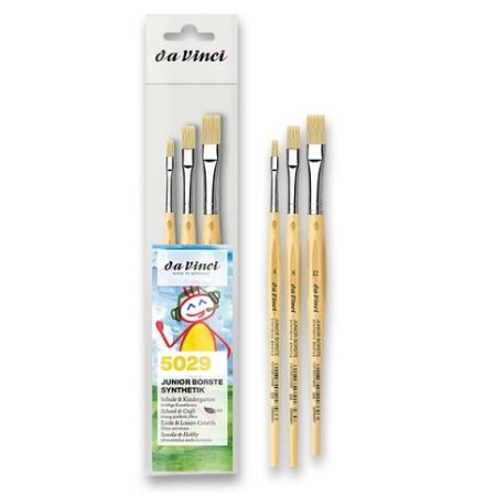 Sada štětců Da Vinci Junior plochý 4 + 8 + 12