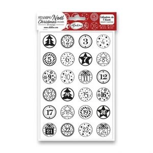 Razítka Stampo Christmas Aladine Adventní Kalendář, 24 ks