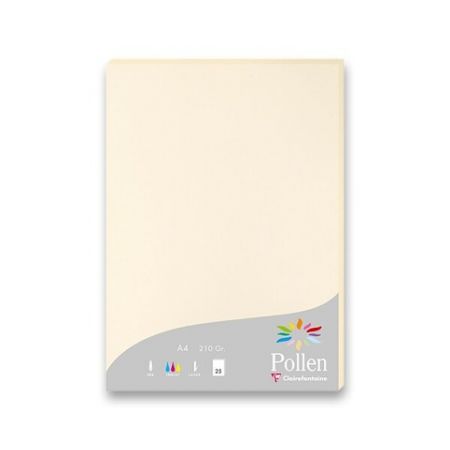 Barevná dopisní karta Clairefontaine krémová, A4